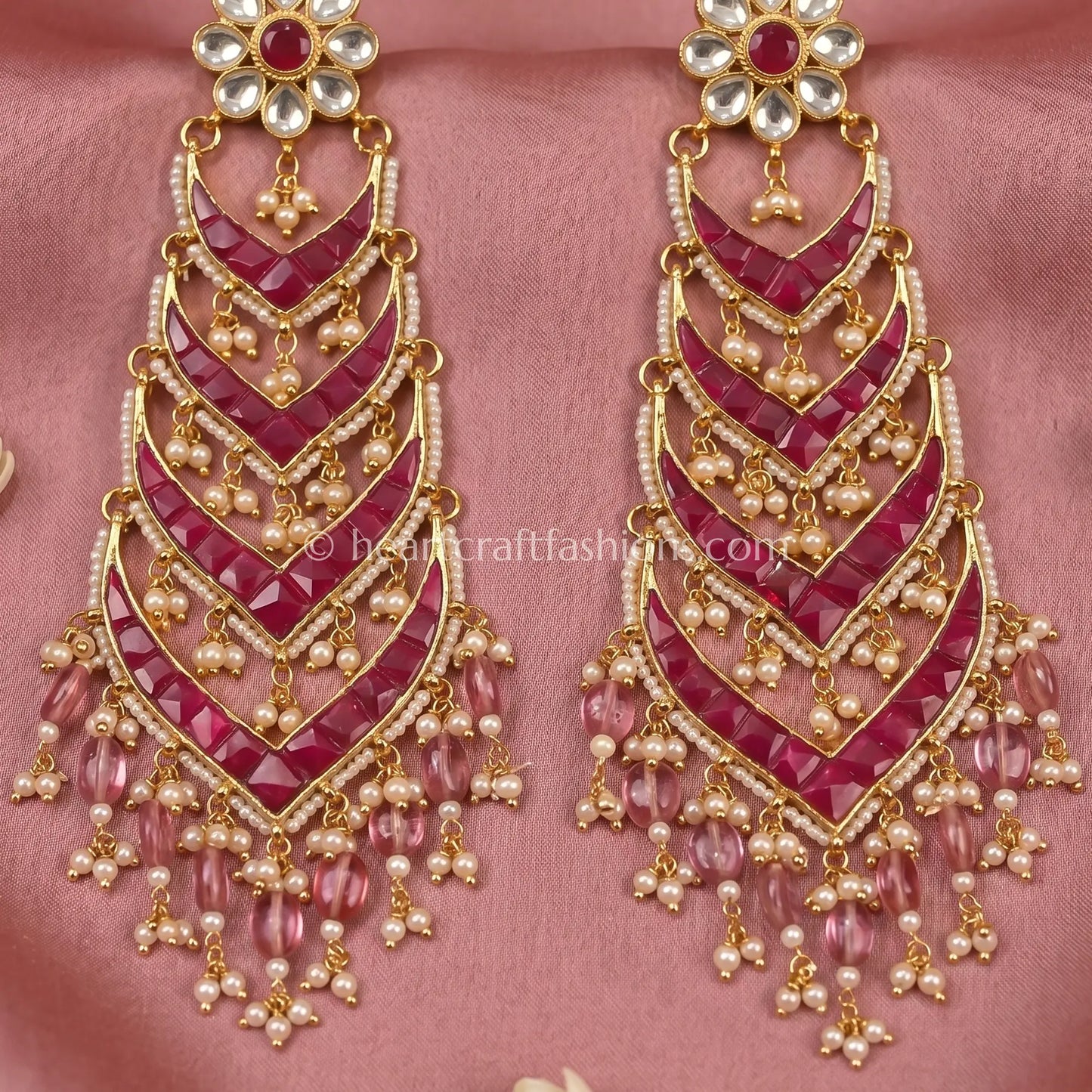 Rangmahal Jadau Pachi Earrings