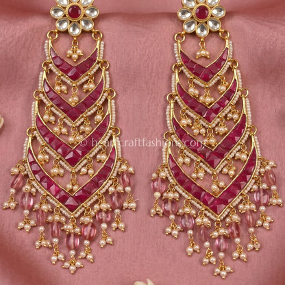 Rangmahal Jadau Pachi Earrings