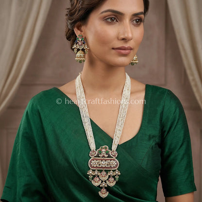 Rangmahal Pearl Kundan Rajputana Celebrity Haar Set
