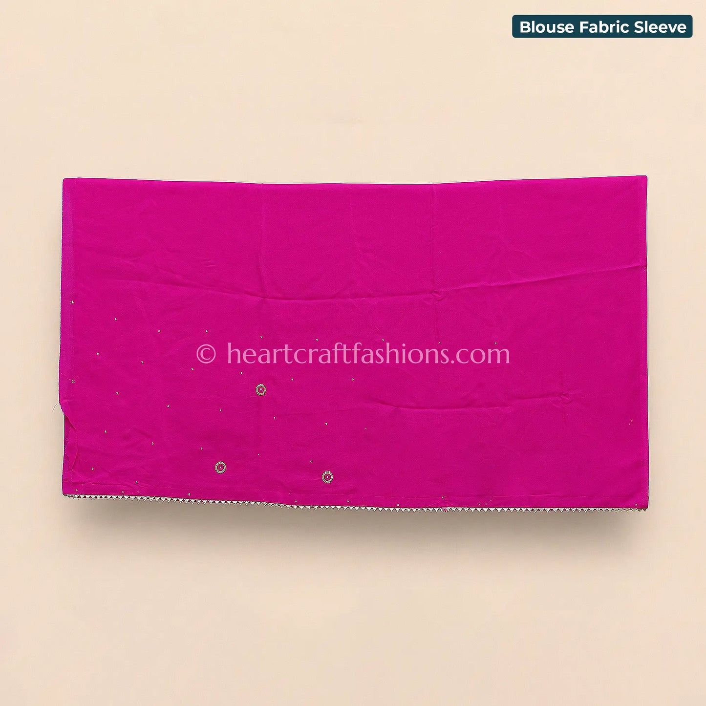 Rani Pink Organza Handwork Leheriya Saree