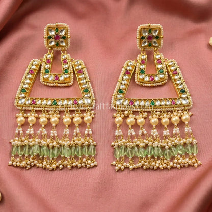 Rani Teardrop Pachi Kundan Dome Earrings