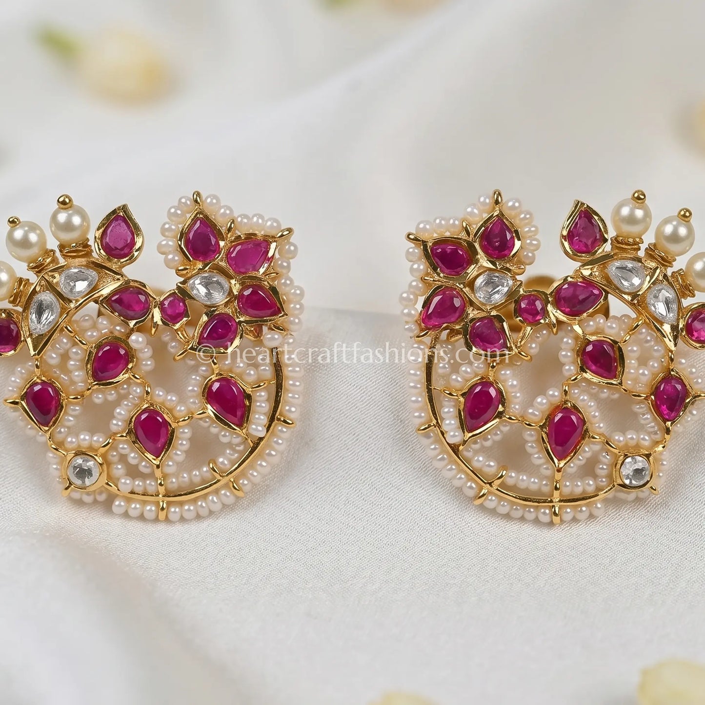 Ranipushp Heritage Kundan Studs
