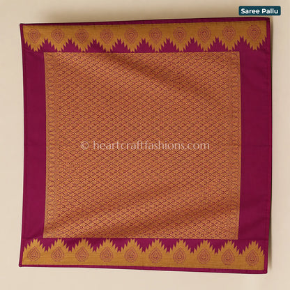 Regal Rani Pink Mysore Crepe Silk Saree