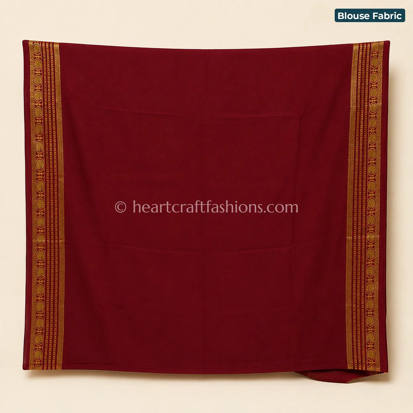 Regal Red Mysore Crepe Silk Saree
