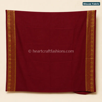 Regal Red Mysore Crepe Silk Saree