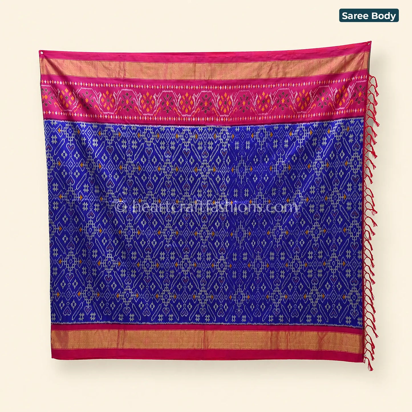 Royal Blue Patola Silk Saree