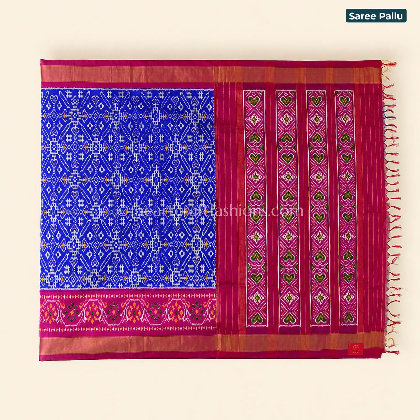 Royal Blue Patola Silk Saree