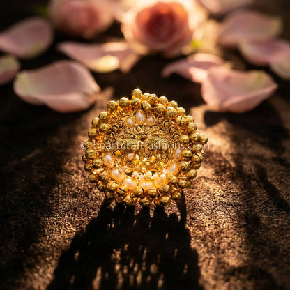 Royal Elephant Pearl Ring