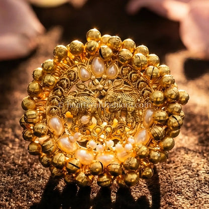 Royal Elephant Pearl Ring