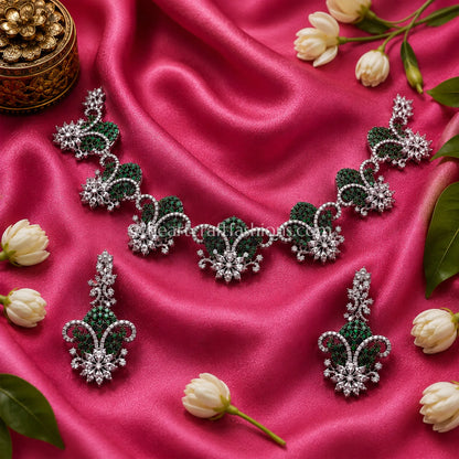 Royal Emerald Fleur-de-Lis Statement Set