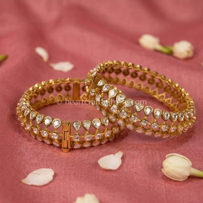 Royal Moissanite Polki Patla