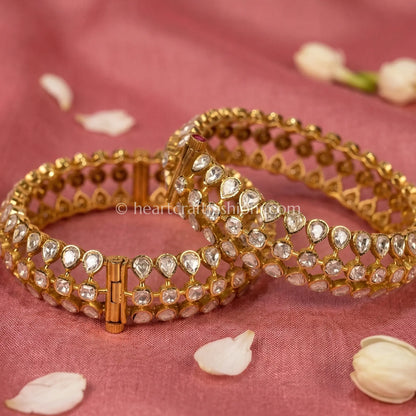 Royal Moissanite Polki Patla
