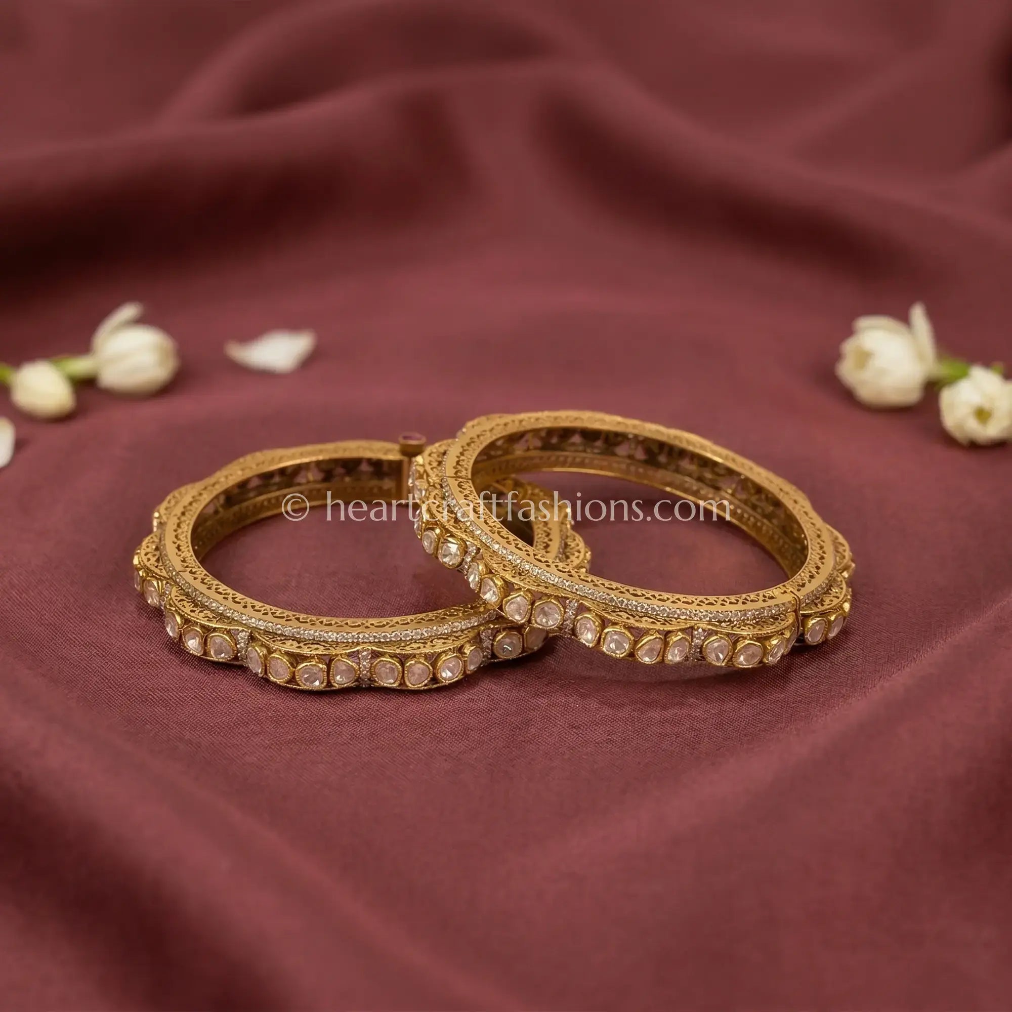 Royal Moissanite Sleek Bangles