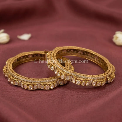 Royal Moissanite Sleek Bangles