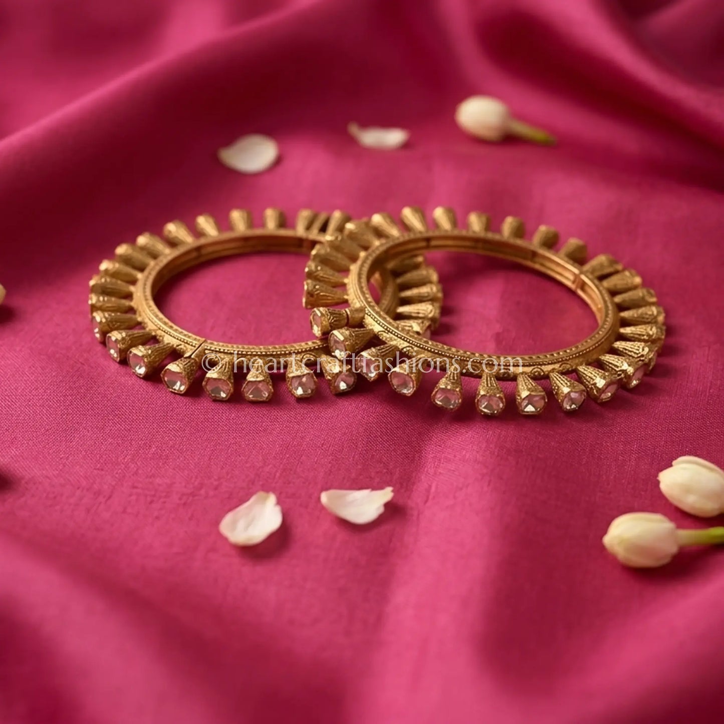 Royal Moissanite Slim Bangles