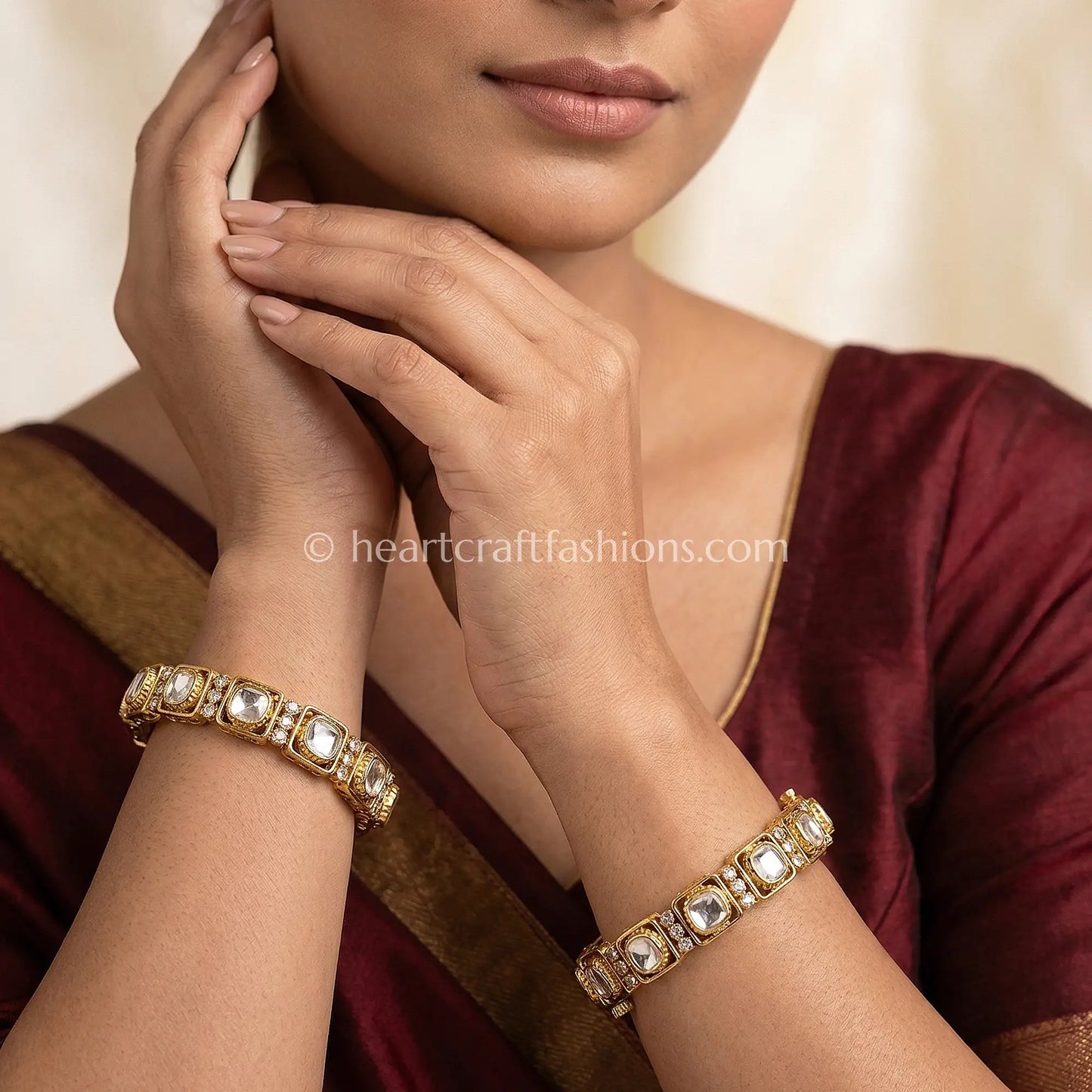 Royal Moissanite Square Bangles
