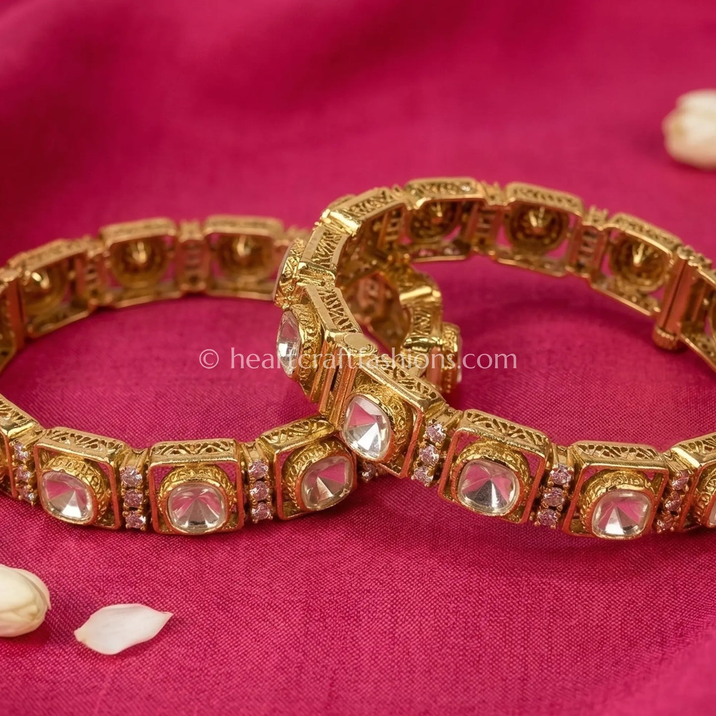 Royal Moissanite Square Bangles