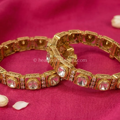 Royal Moissanite Square Bangles