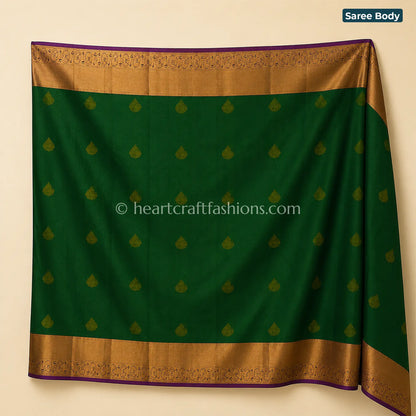 Royal Purple Bangalore Silk Saree