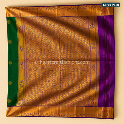 Royal Purple Bangalore Silk Saree