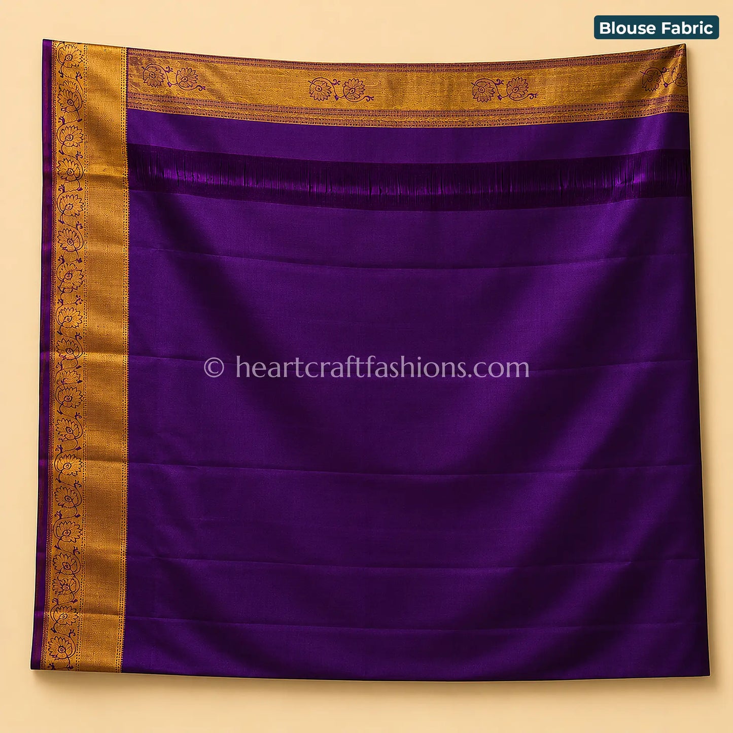 Royal Purple Bangalore Silk Saree