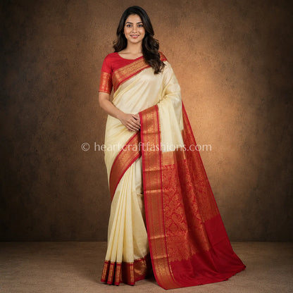 Royal Purple Bangalore Silk Saree