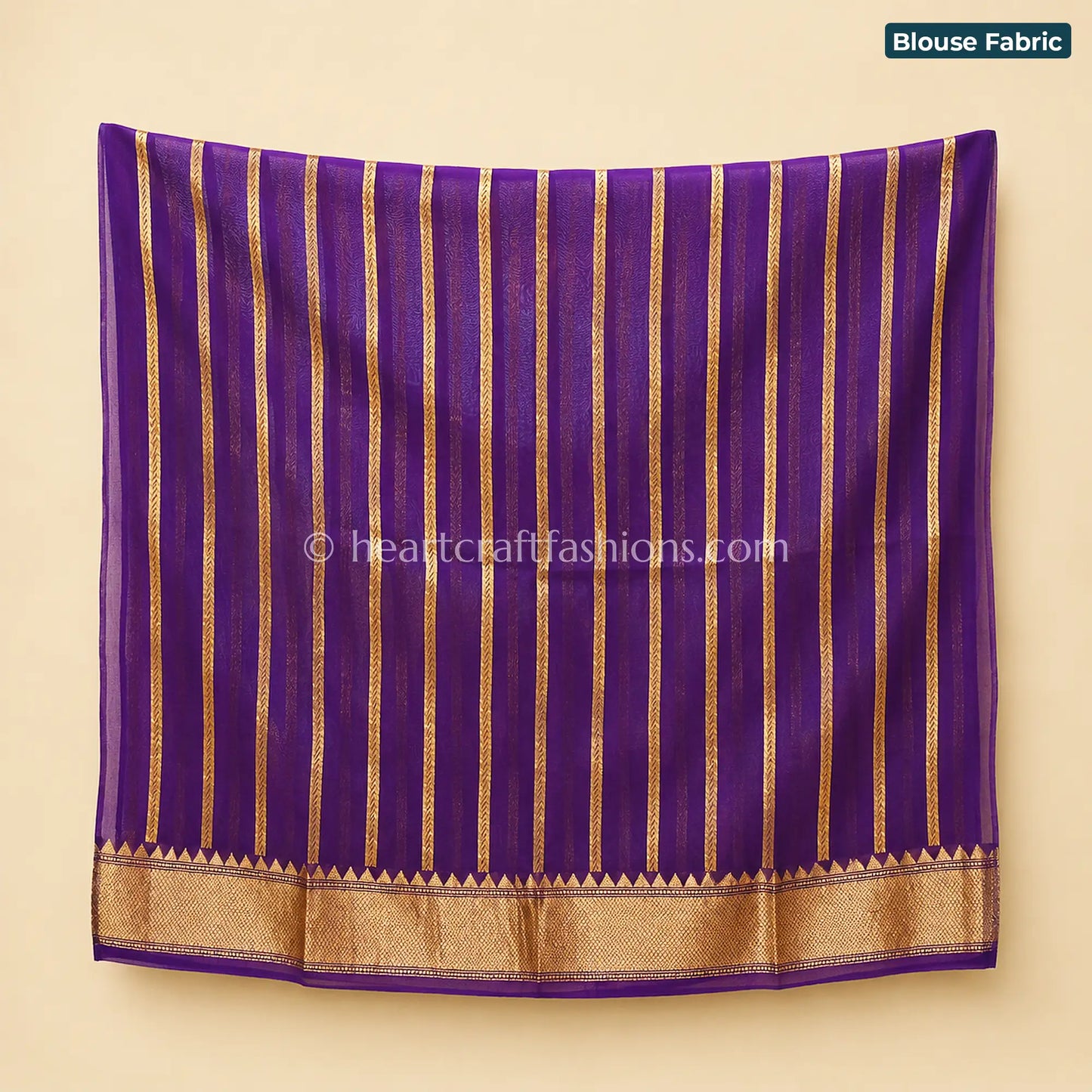 Royal Purple Kora Silk Banarasi Saree