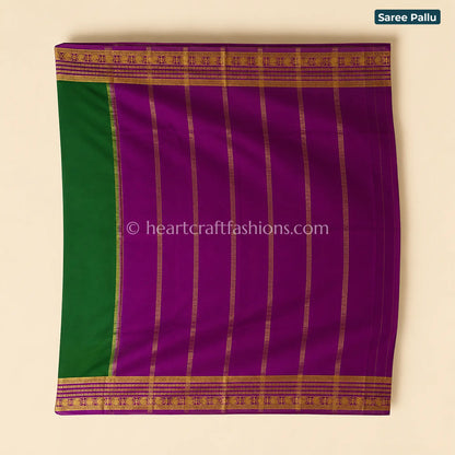 Royal Purple Mysore Crepe Silk Saree