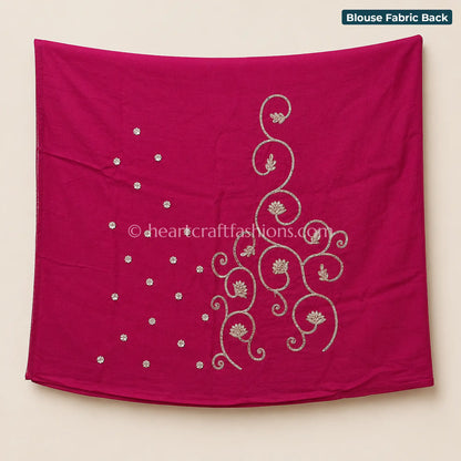Royal Rani Pink Banarasi Khadi Bandhej Saree