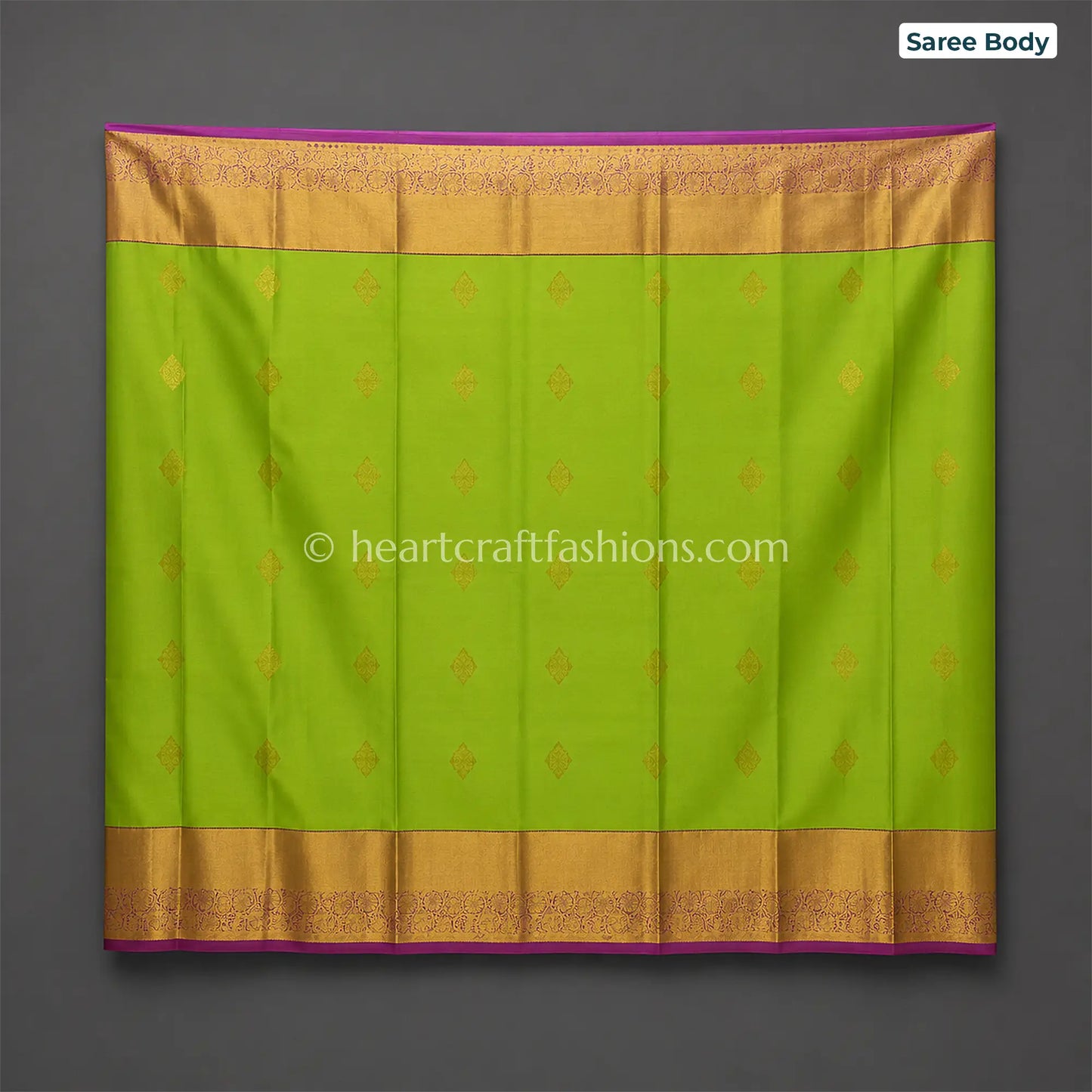 Royal Rani Pink Mysore Crepe Silk Saree