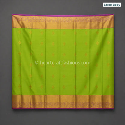 Royal Rani Pink Mysore Crepe Silk Saree