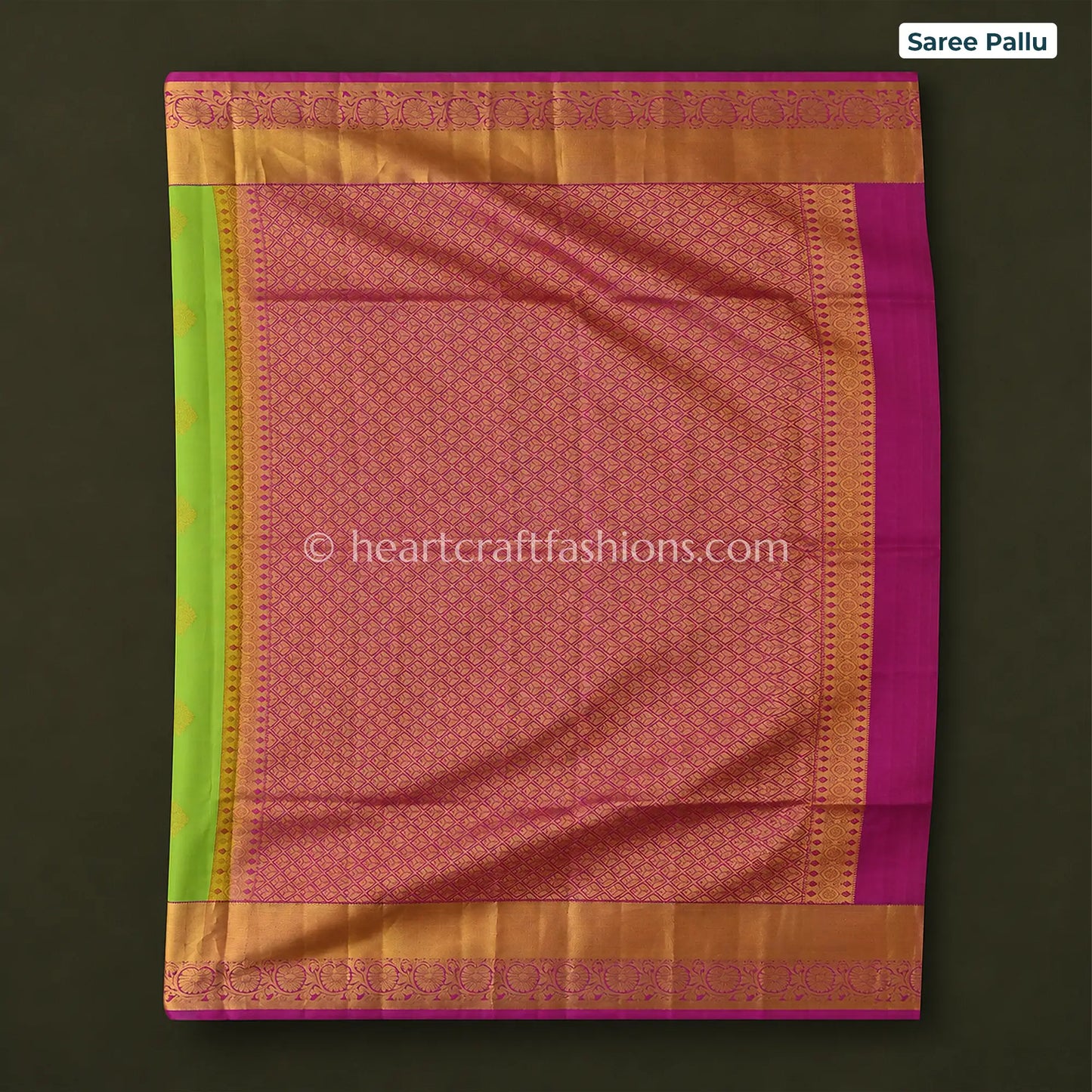 Royal Rani Pink Mysore Crepe Silk Saree