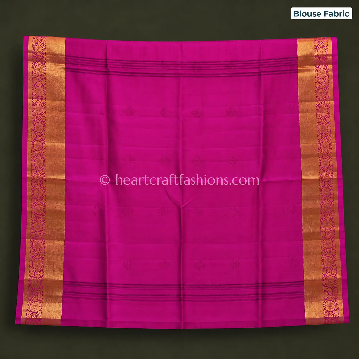 Royal Rani Pink Mysore Crepe Silk Saree