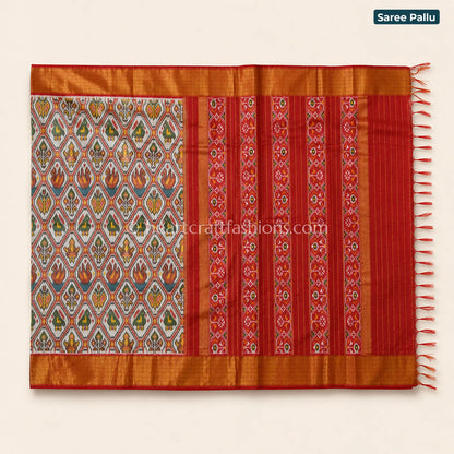 Royal Red Patola Silk Saree