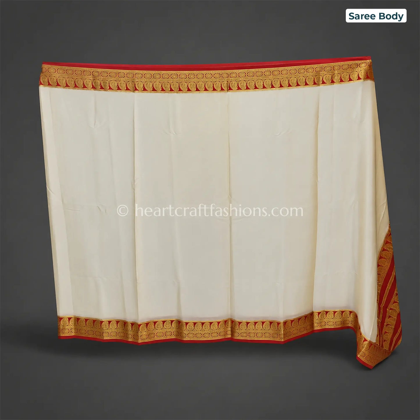 Royal Red Mysore Crepe Silk Saree