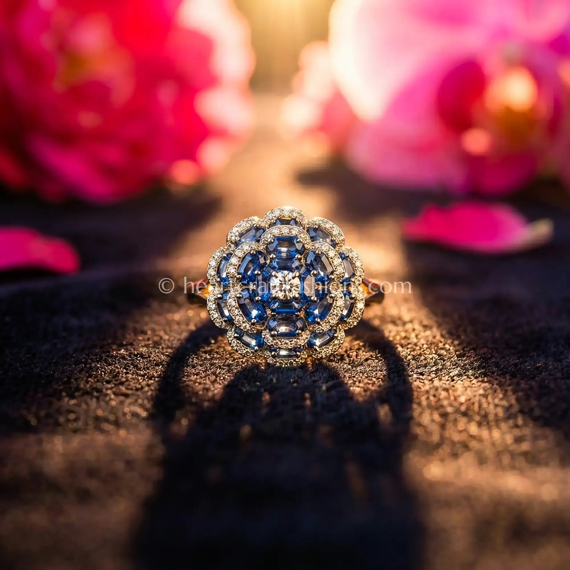 Royal Sapphire Bloom Ring
