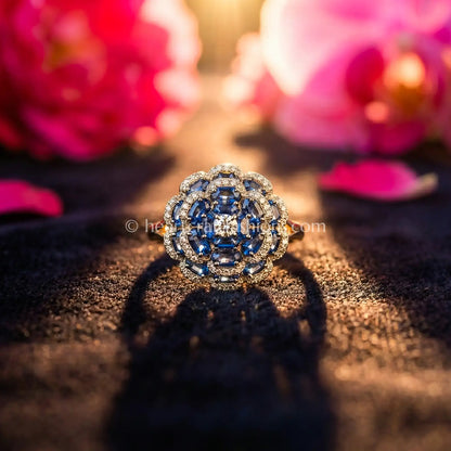 Royal Sapphire Bloom Ring