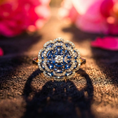 Royal Sapphire Bloom Ring