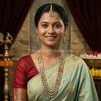 Royal Square Motif Polki Set
