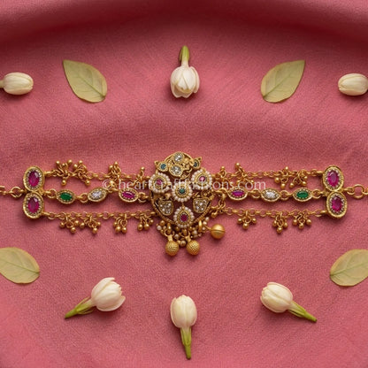 Ruby Emerald Heritage Hanging Bracelet