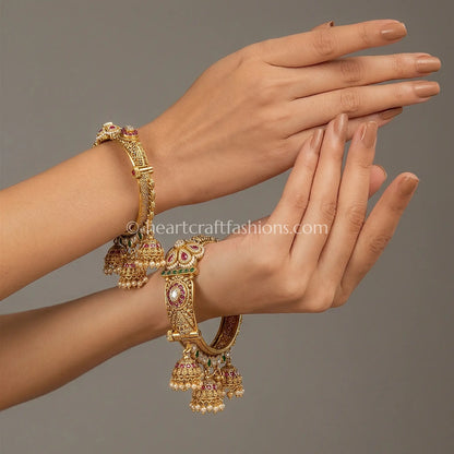 Ruby Heritage Jhumki Bangle