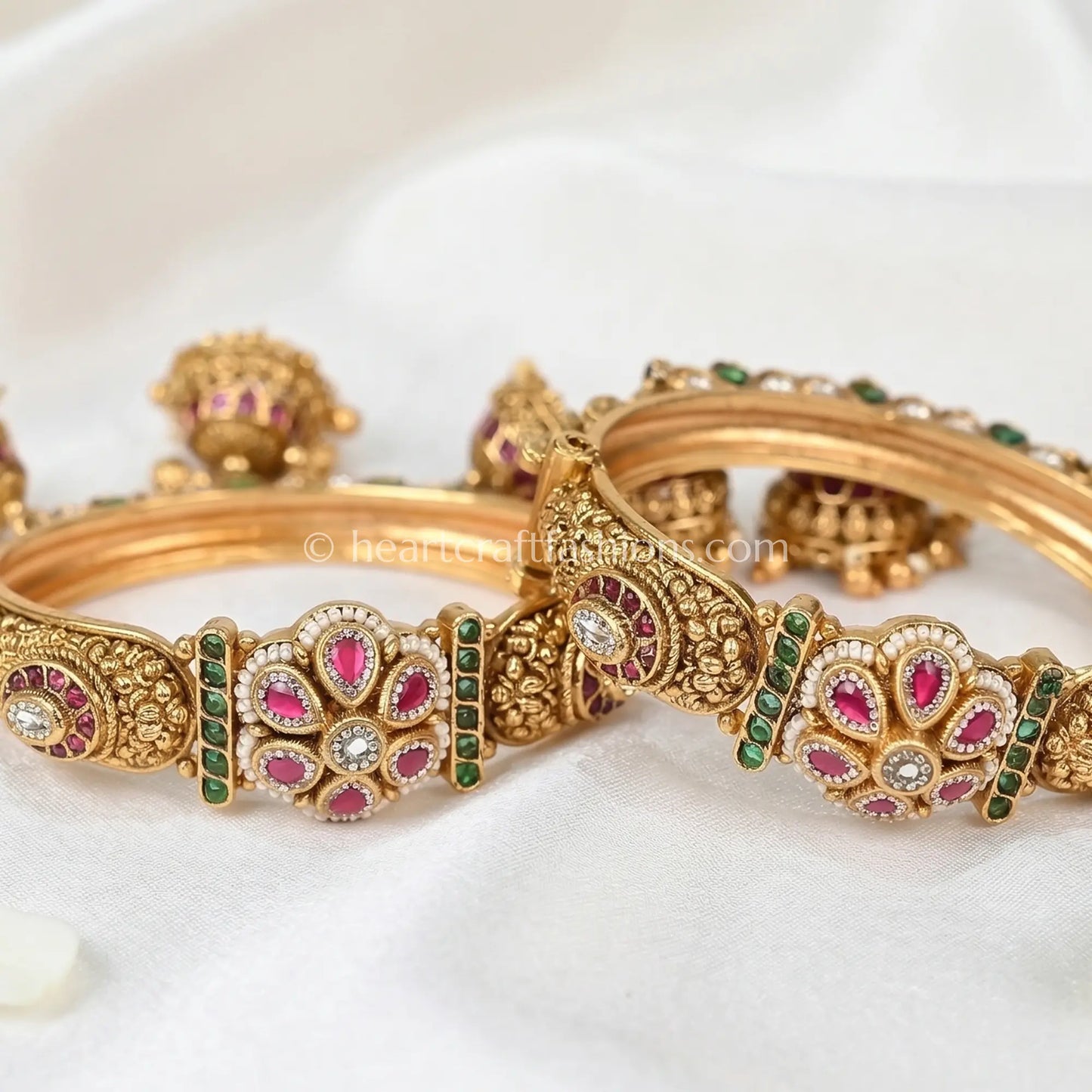 Ruby Heritage Jhumki Bangle