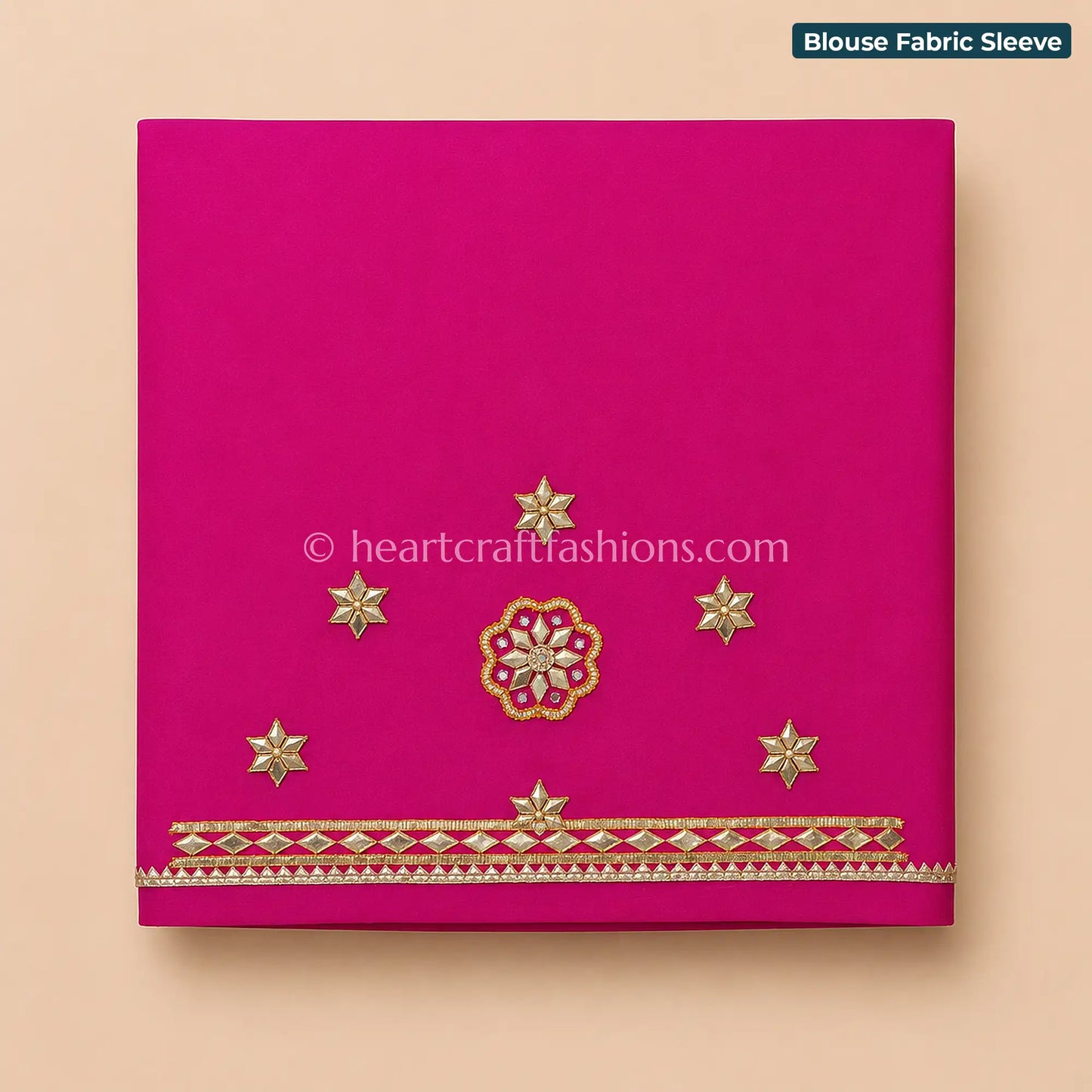Ruby Pink Ombre Platinum Chiffon Chakri Gota Patti Saree