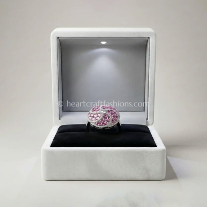 Ruby Swirl Luxe Statement Ring
