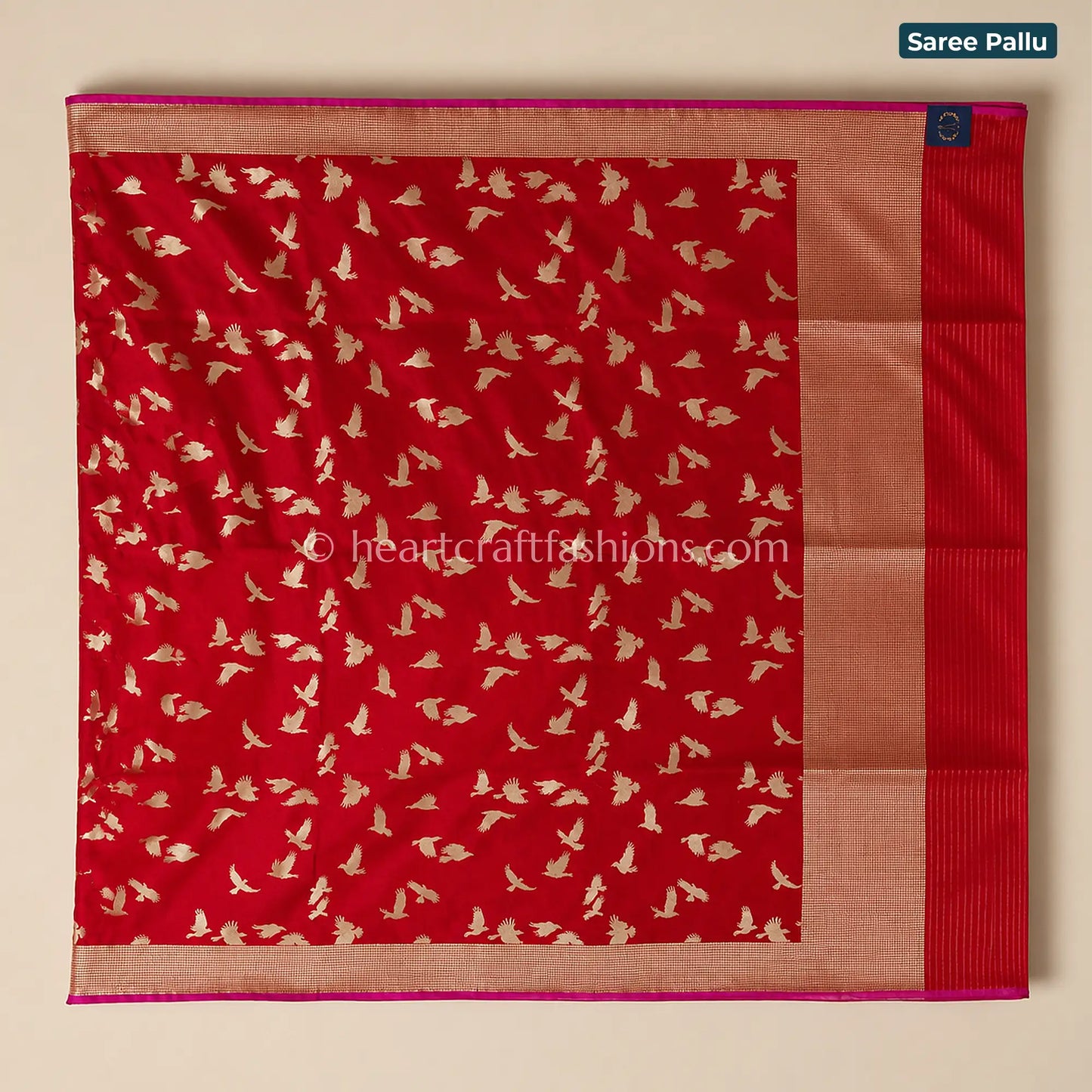 Ruby Hansa Kadwa Banarasi Katan Silk Saree