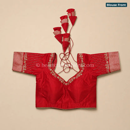 Ruby Hansa Kadwa Banarasi Katan Silk Saree