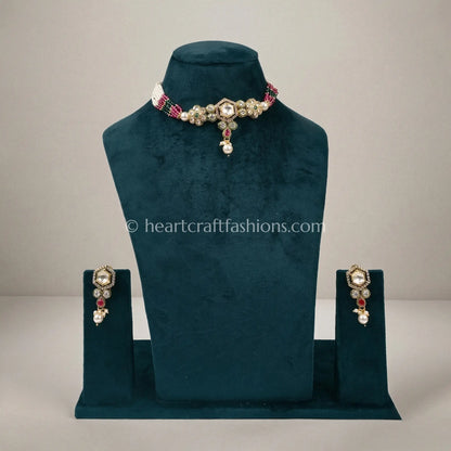 Ruhani Reversible AD Kundan Choker