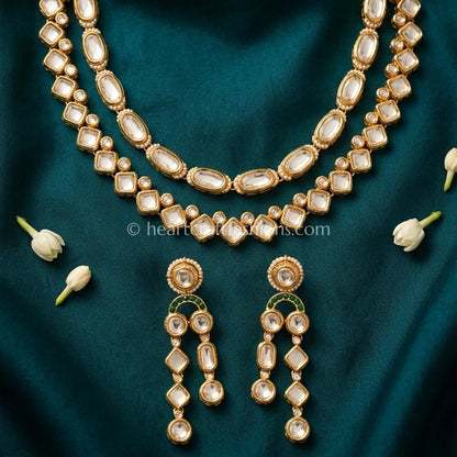 Sunehri Kundan & MOP Dual Layer Choker