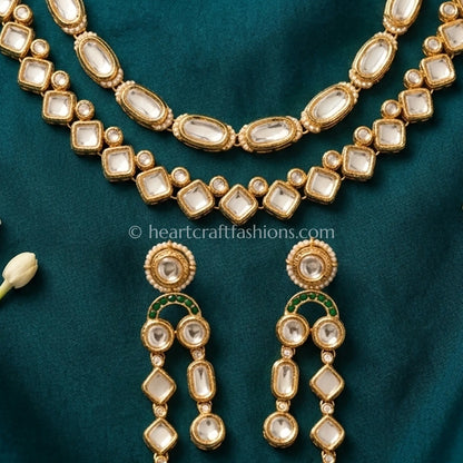 Sunehri Kundan & MOP Dual Layer Choker