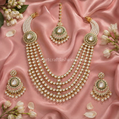 Shahi Multi-Strand Kundan Necklace